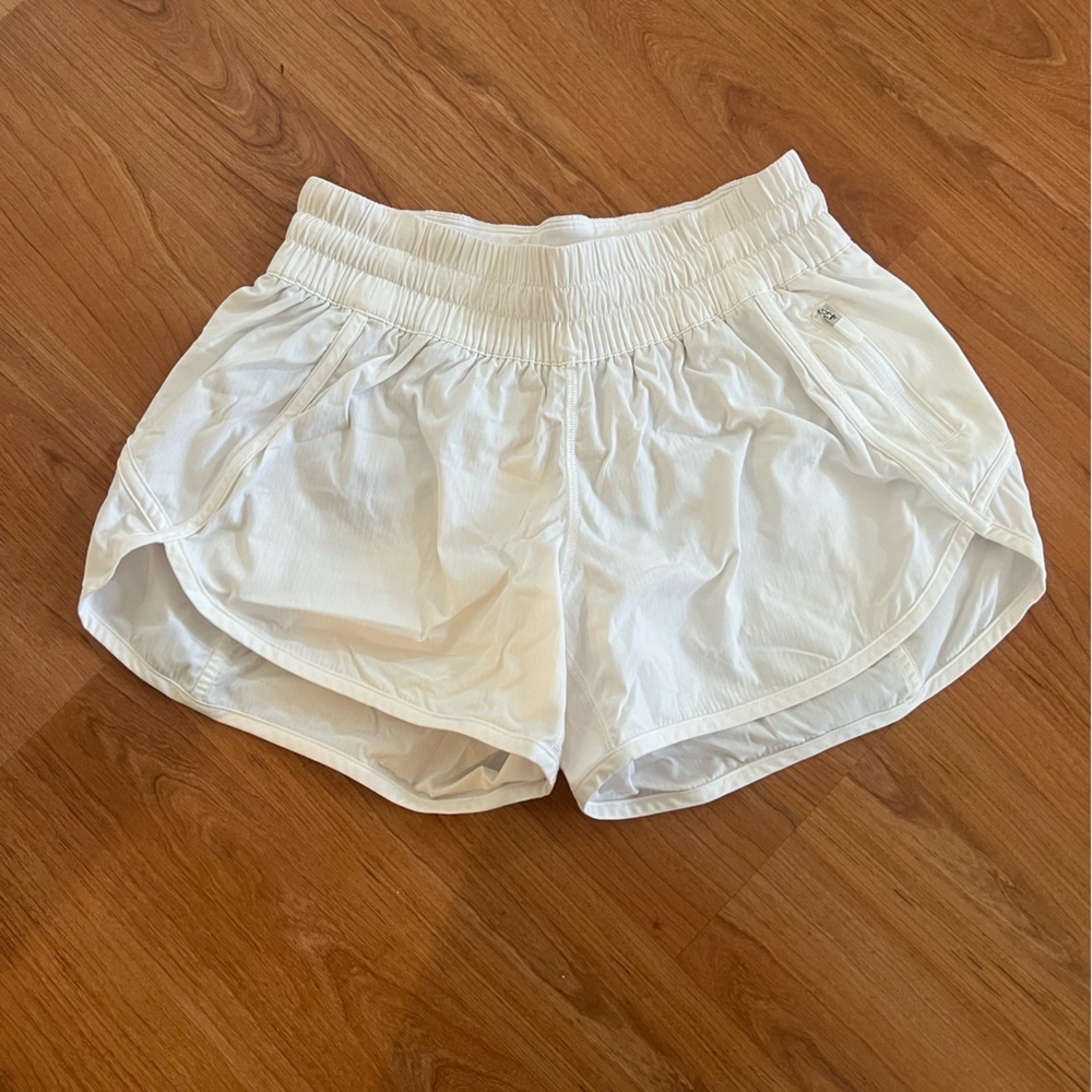 White lululemon shorts 6